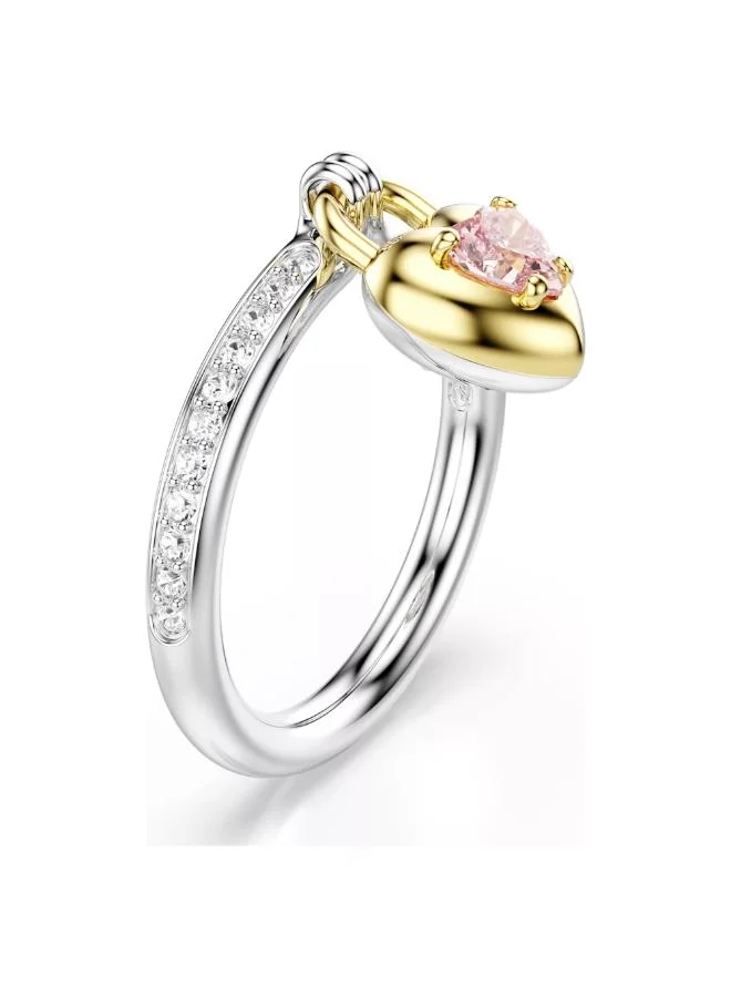 SWAROVSKI Idyllia Heart Mixed Plating Ring (Size 58)